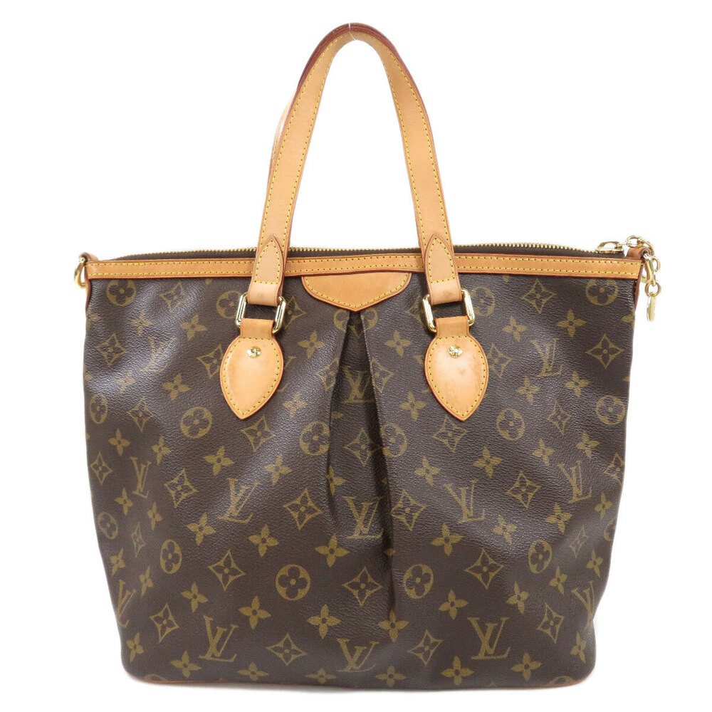 Louis Vuitton Canvas Handbag Monogram Palermo Brown